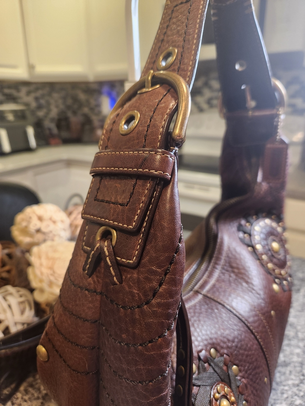 Coach Vintage Mia Studded Soho Leather Hobo Bag (Style Number 10063) - Picture 5 of 14